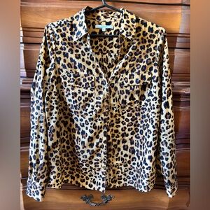 Alfred Sung leopard print blouse